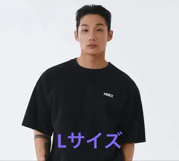 HDEX 블랙 오버사이즈 티셔츠