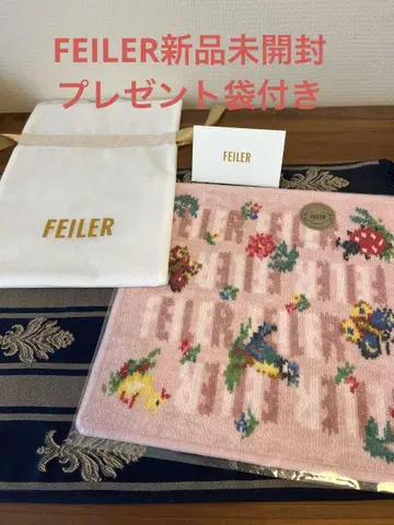 FEILER 페일러 앤 하이디 핑크 타월 손수건 선물 봉투 포함