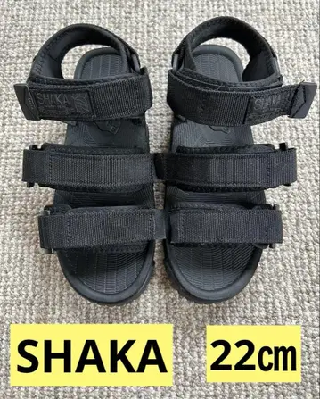 SHAKA 블랙 샌들 샤카