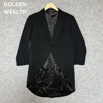 GOLDEN WEALTH 블랙 연미복 싱글 버튼