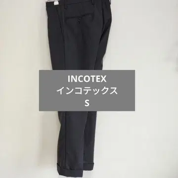 INCOTEX 인코텍스 슬랙스 팬츠 차콜 그레이 S