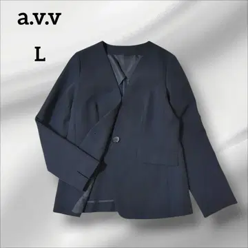 아베베 테일러드 재킷 네이비 싱글 버튼 깔끔 L