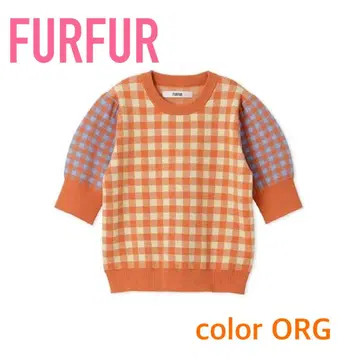 [새상품급] FURFUR 깅엄 체크 니트