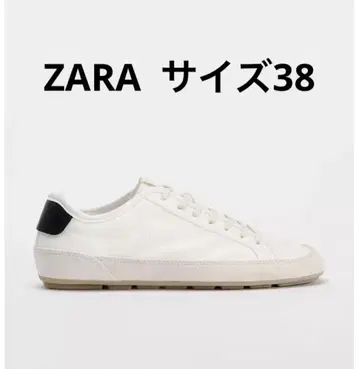 ZARA 콤비 플랫 스니커즈 38