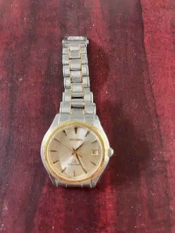 Grand Seiko SBGX002 아날로그 시계 골드/실버
