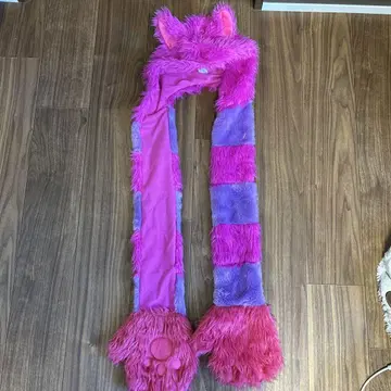 체셔 고양이 팬 캡 머플러