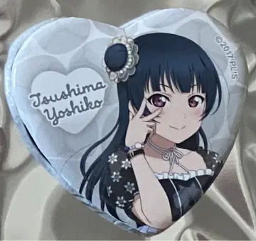 러브 라이브 Aqours 하트 캔뱃지 츠시마 요시코