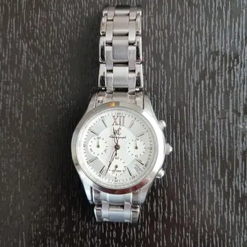 CITIZEN 크로스씨 쿼츠 손목시계 실버 크로노그래프