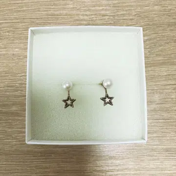 va Vendome Aoyama 별과 진주 귀걸이 반돔 아오야마