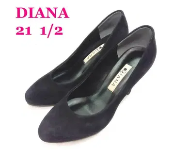 DIANA / 다이애나 블랙 스웨이드 하이힐 펌프스 21 1/2