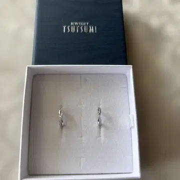 TSUTSUMI K10WG 다이아몬드 귀걸이