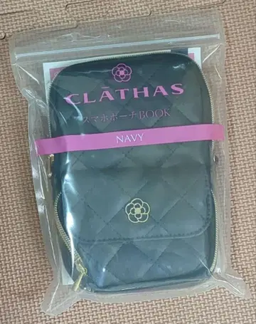 CLATHAS 스마트폰 파우치 BOOK 네이비
