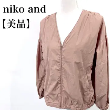 [ 새상품급 ] niko and V넥  개더 블루종
