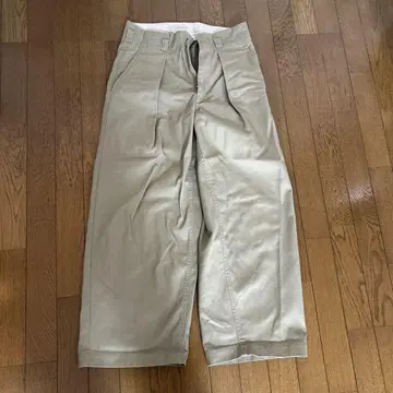 saby Dickies 베이지 치노 팬츠 와이드 실루엣