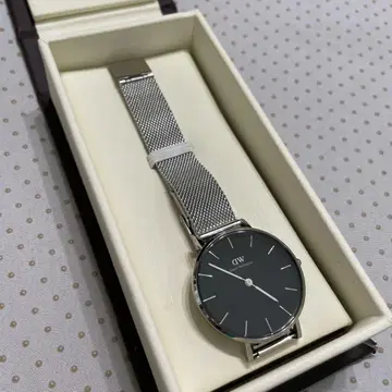 Daniel Wellington 다니엘 웰링턴 손목시계 실버 블랙