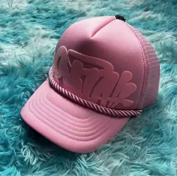 핑크 메쉬캡