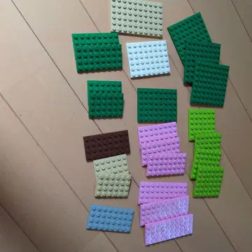 LEGO 플레이트 다색 24개 세트