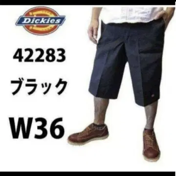 새상품 36 BK 하프 팬츠 디키즈 블랙 42283