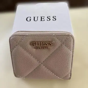GUESS 베이지 접이식 지갑