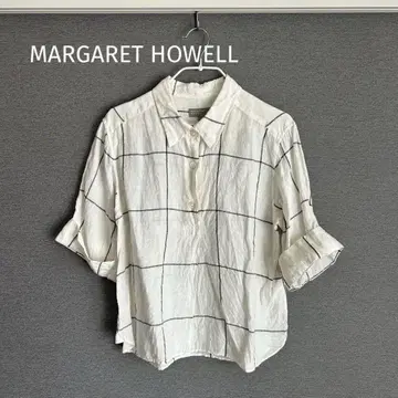 MARGARET HOWELL 마가렛호웰 린넨 셔츠 7부 소매