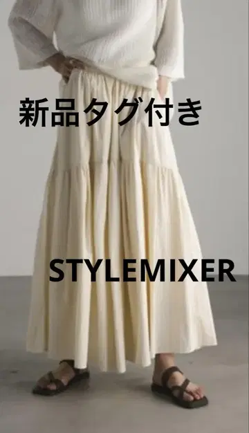 택 포함 새상품 STYLEMIXER 라운드 캉캉 스커트