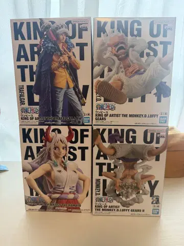 원피스 KING OF ARTIST 피규어 4개 세트