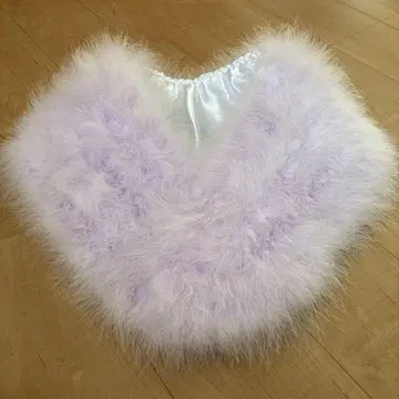 후리소데용 연보라 퍼 숄