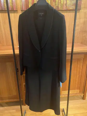 예복 관혼상제 블랙 정장 재킷 및 스커트 세트