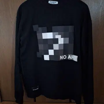 NO COFFEE NO ART 블랙 롱 슬리브 T셔츠