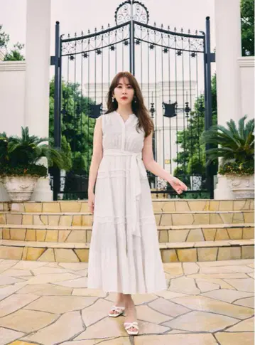 herlipto Scala Lace-Trimmed Dress