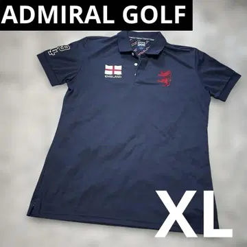 [새상품급] ADMIRAL 어드미럴 골프 반팔 피케 셔츠 XL 네이비