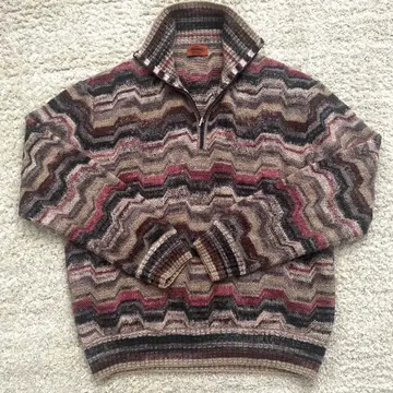 미쏘니 missoni 하프 지퍼 니트