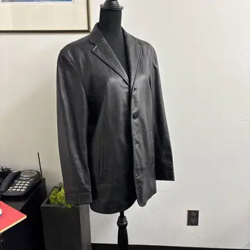가죽 블레이저 블랙 2버튼