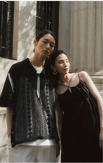 knuthmarf western slit shirt/black