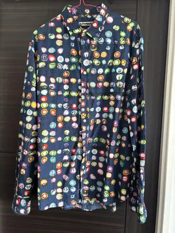 Desigual 컬러풀 도트 무늬 긴팔 셔츠 XL