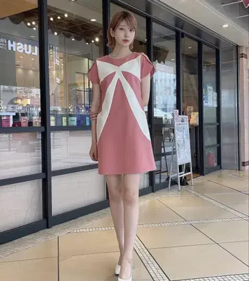 미사용 starblinc 리본 원피스