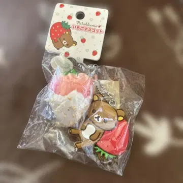 리락쿠마 딸기 마스코트 스트랩 당시 물품 레어