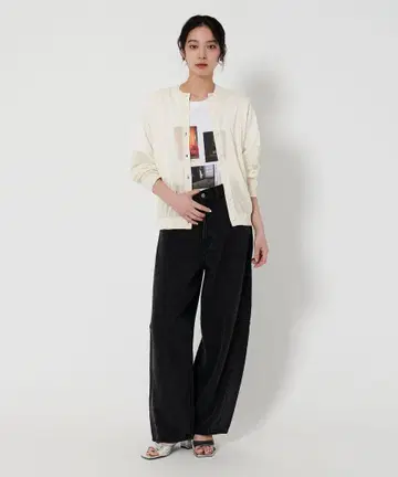BEAUTY&YOUTH 아이보리 가디건 긴팔