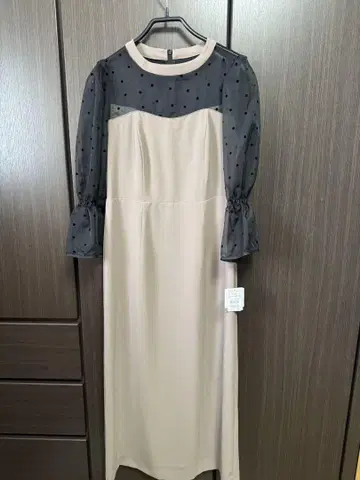 야마다야 FENNEL 베이지 블랙 드레스 38