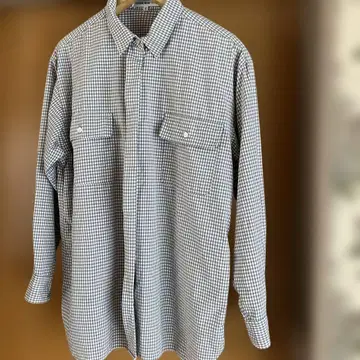 HANAE MORI TOPS 블라우스 9호 체크 무늬 긴팔 셔츠 M