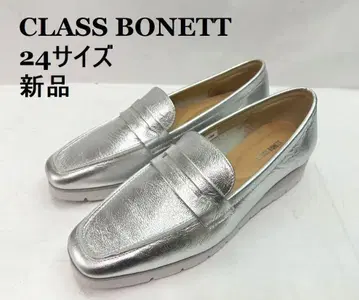 새상품 CLASS BONETT / 클래스보넷 실버 로퍼 24.0
