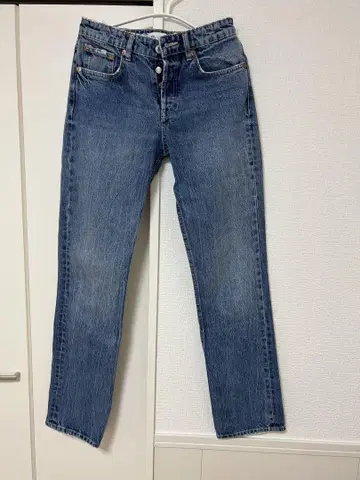컨디션 최상 ZARA 스트레이트 데님 라이트 블루 EUR 36