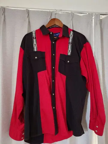 90s Wrangler 웨스턴 셔츠 긴팔 셔츠 구제 의류