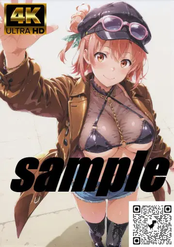 Yui 프렌치 스타일 동인 코스프레 4K 초고화질 A4 포스터