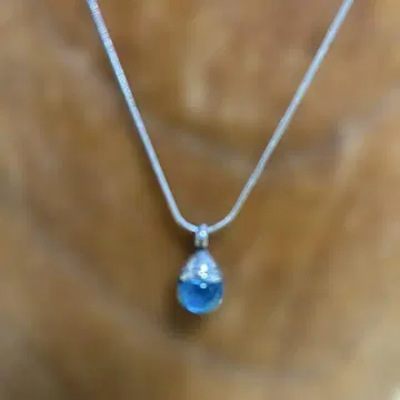 SALE 클리오 블루 파란색 드롭형 펜던트 목걸이