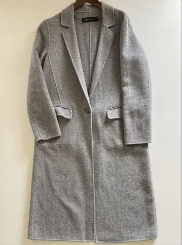 ZARA 체스터 코트 라이트 그레이 핸드메이드 M 사이즈