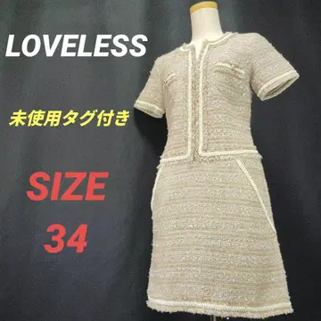 미사용 택 포함 LOVELESS 러브리스 원피스 트위드