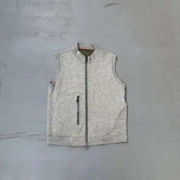 00s Maharishi 영국제 더블 지퍼 니트 베스트 스웨터