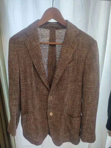 LARDINI 린넨 테일러드 자켓 브라운 계열