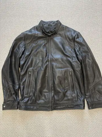 WIND ARMOR 블랙 가죽 자켓